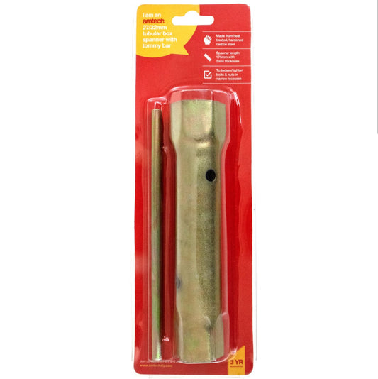 Tubular Box Spanner With Tommy Bar