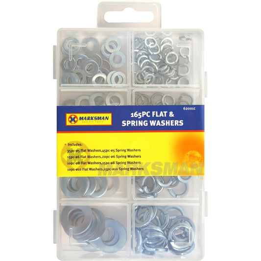 MARKSMAN FLAT & SPRING WASHERS 155PC
