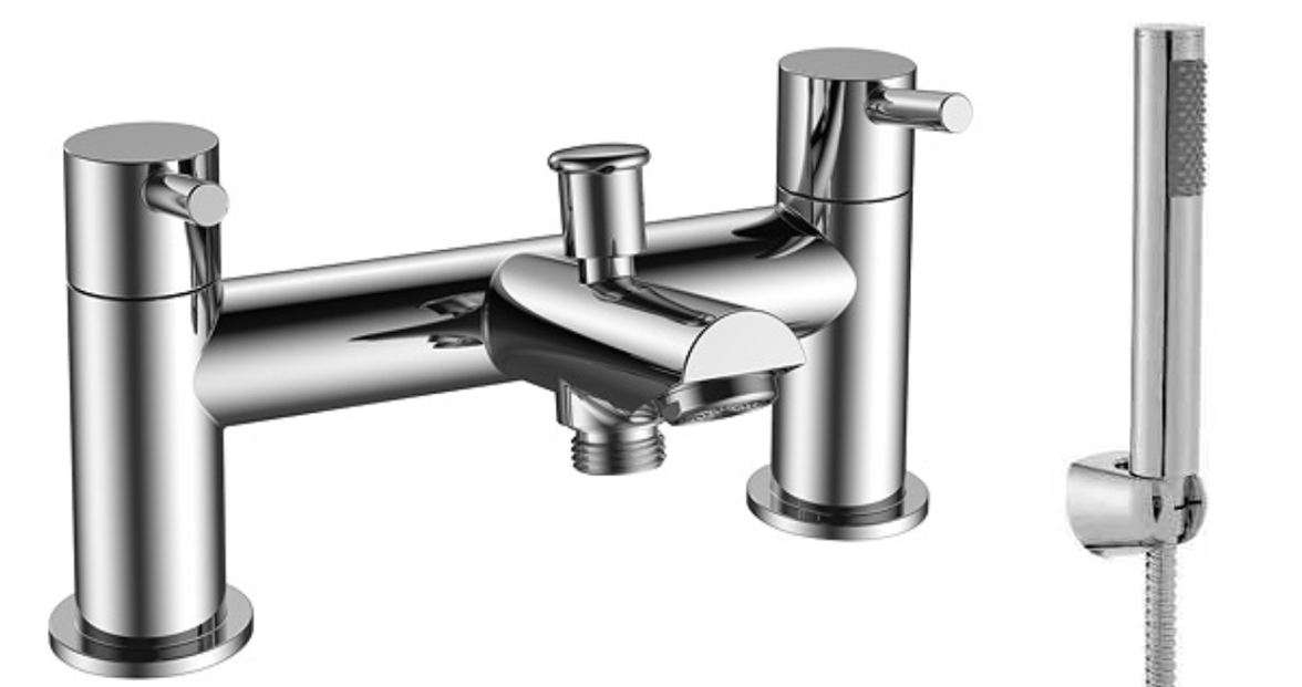 Aztec Bath Shower Mixer with push waste (0FTAP02)