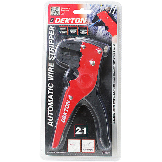 DEKTON 2-IN-1 AUTOMATIC WIRE STRIPPER 7"