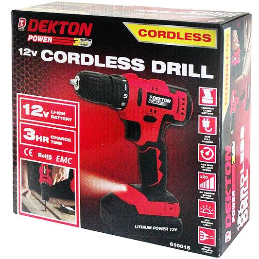 DEKTON 12V 1300MAH CORDLESS DRILL