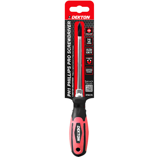 DEKTON PH1 PHILLIPS PRO SCREWDRIVER 7.5CM
