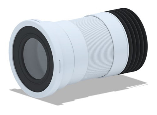Straight Flexible WC Pan Connector 280-550mm