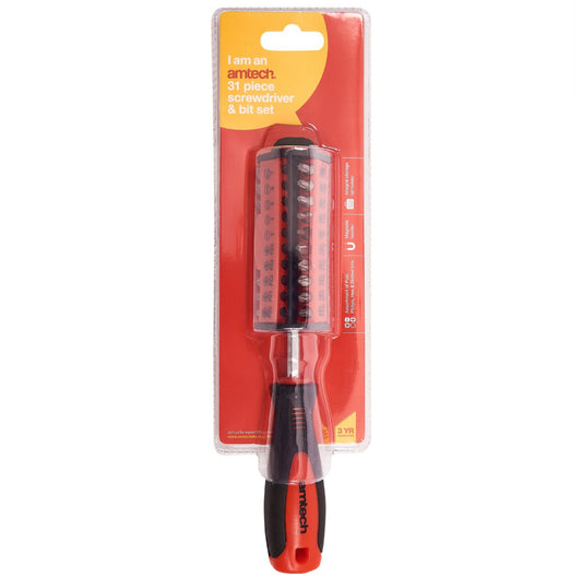 31 Piece screwdriver and bit set