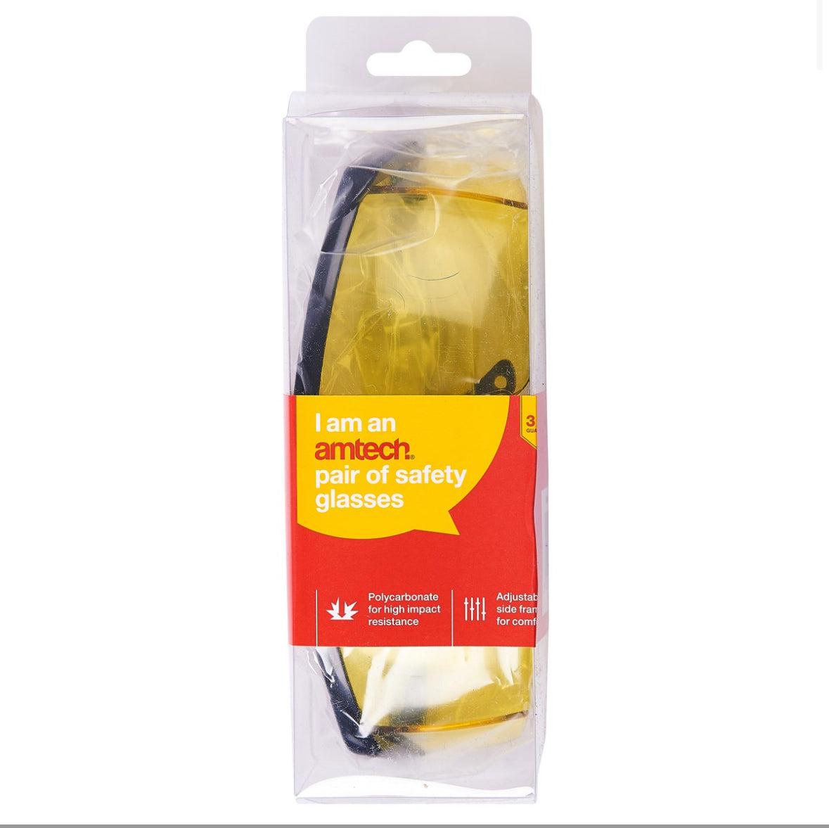 Safety Glasses with Yellow Lenses
