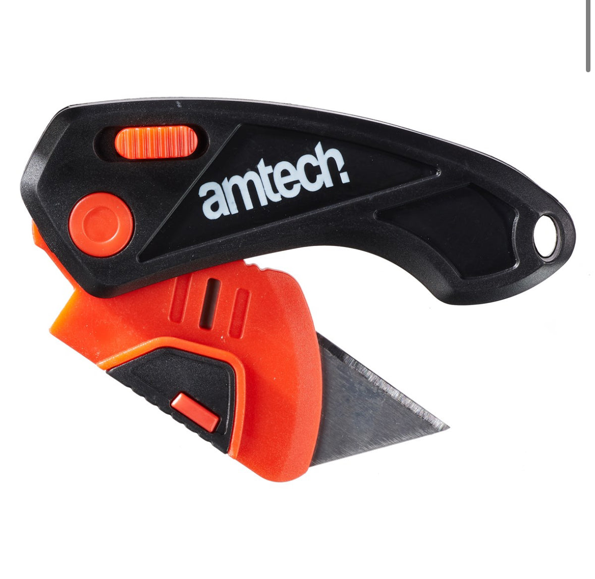 Folding plastic utility knife