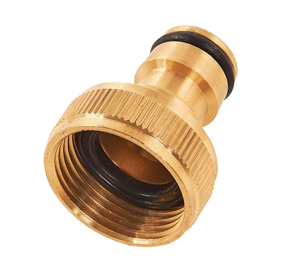 19mm (3/4") Brass hose connector - male