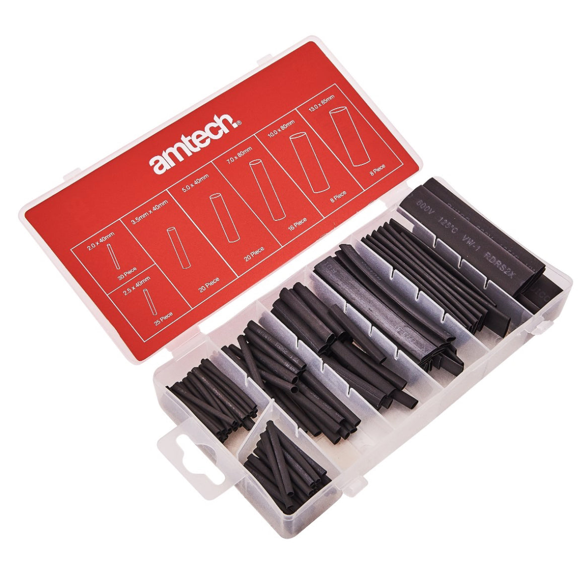 127 Piece heat shrink assortment
