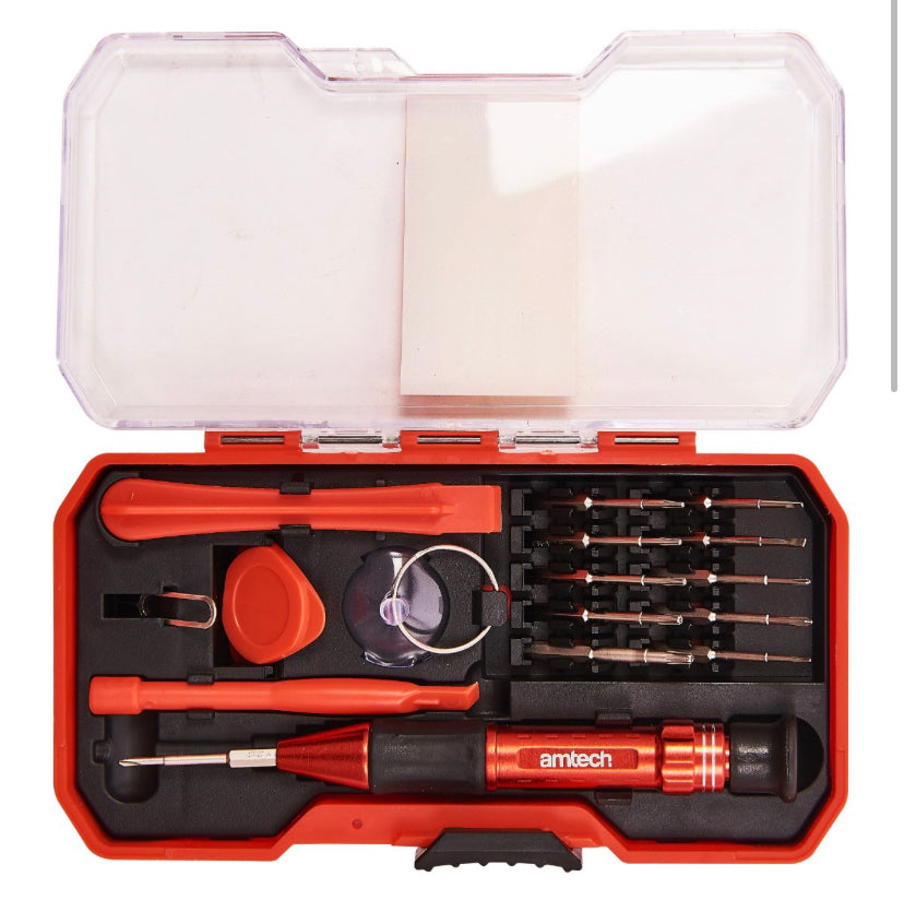 17 Piece precision phone and computer repair tool set