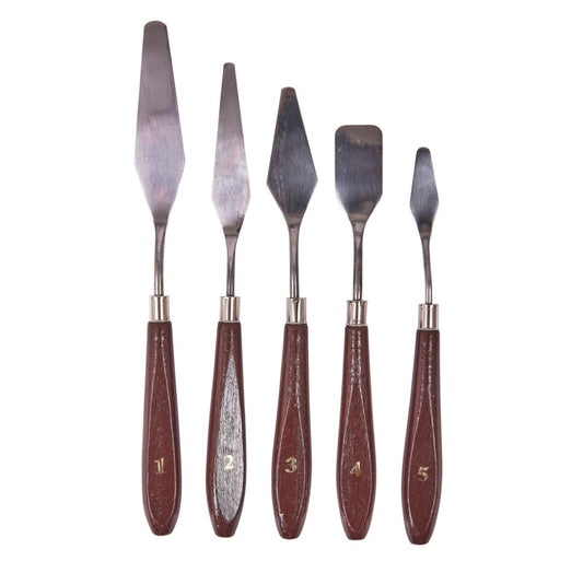 5 Piece painting knife set