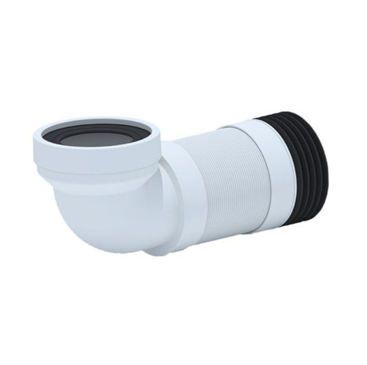 Flexible 90 Degree WC Pan Connector 300-750mm
