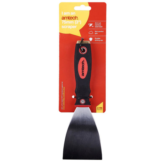 Scraper with soft grip handle 3” & 4”