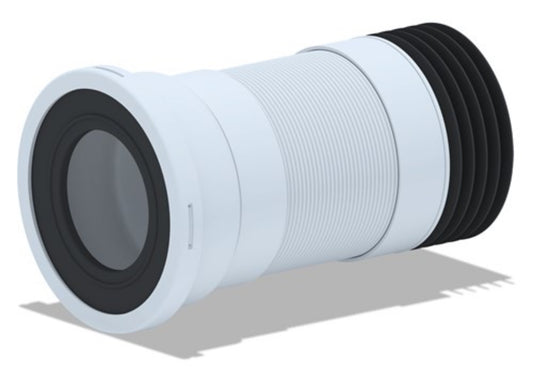 Straight Flexible WC Pan Connector 340-870mm