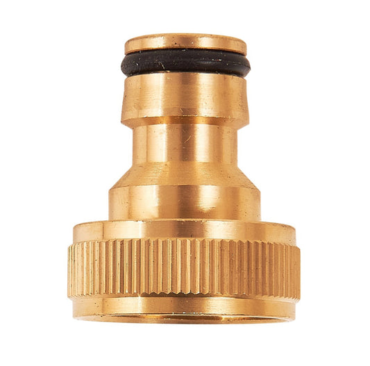 19mm (3/4") Brass hose connector - male