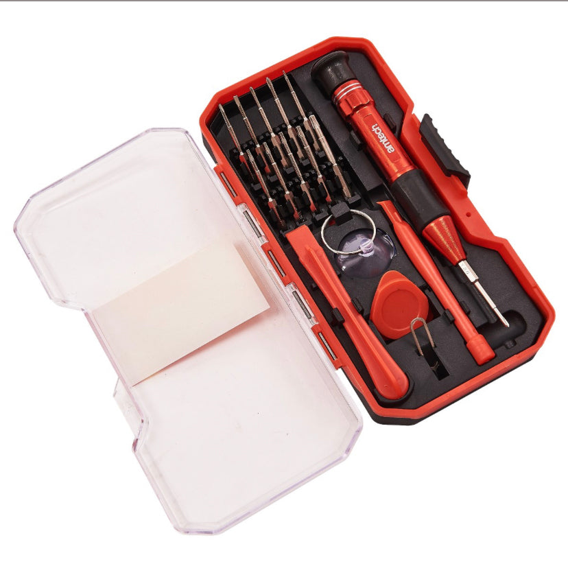 17 Piece precision phone and computer repair tool set