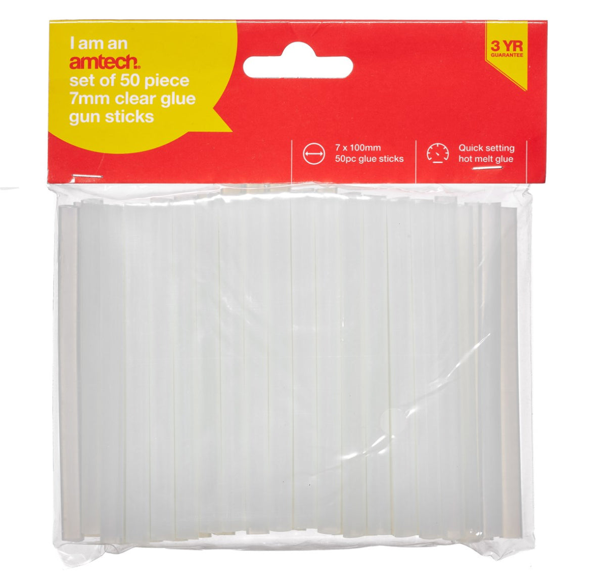 7mm x 100mm Glue gun sticks (50 pack)