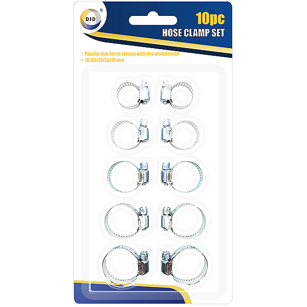 DID HOSE CLAMP SET ASSORTED SIZES 10PC