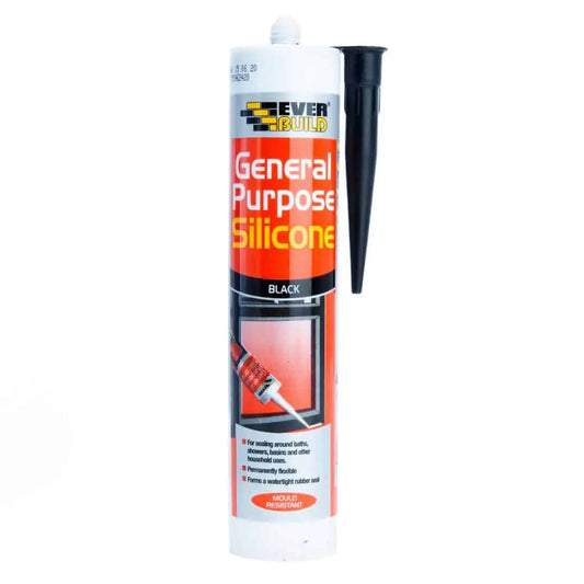 Everbuild General Purpose Silicone -Black