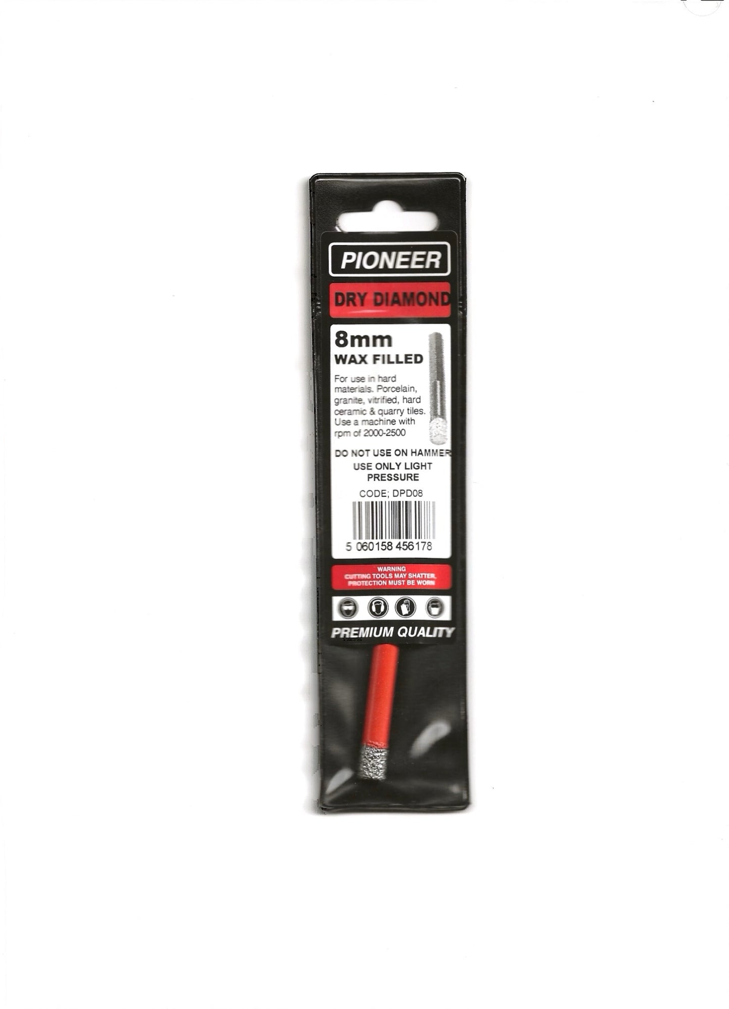 Pioneer Dry Diamond Wax Filled 5/6/7/8mm