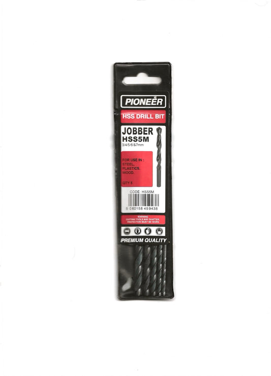 Pioneer HSS DRILL BIT JOBBER 3/4/5/6/7mm