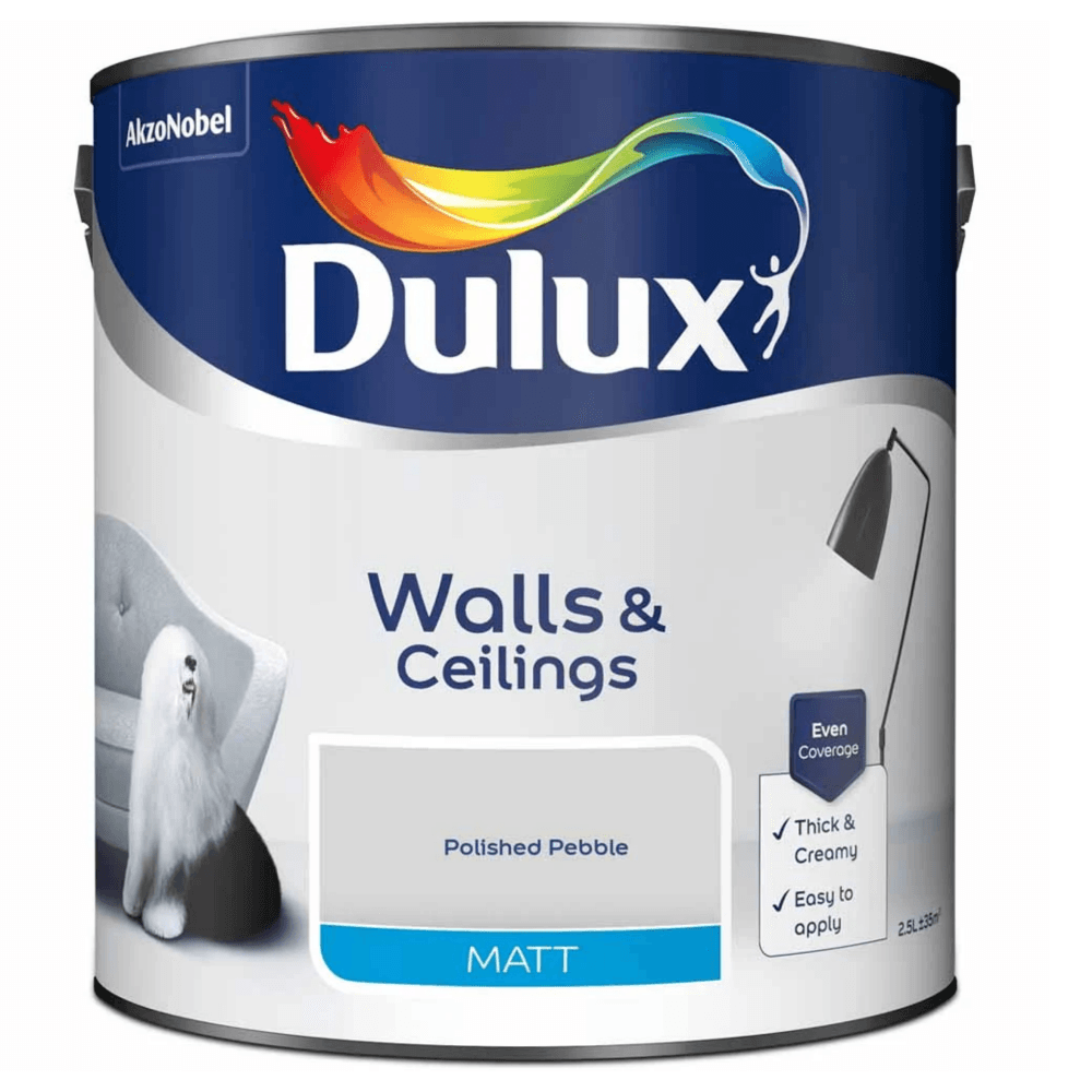 Dulux Matt Emulsion Paint - Polished Pebble - 2.5L