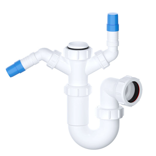 1 1⁄2" Sink Trap (with Twin 135° Nozzles)