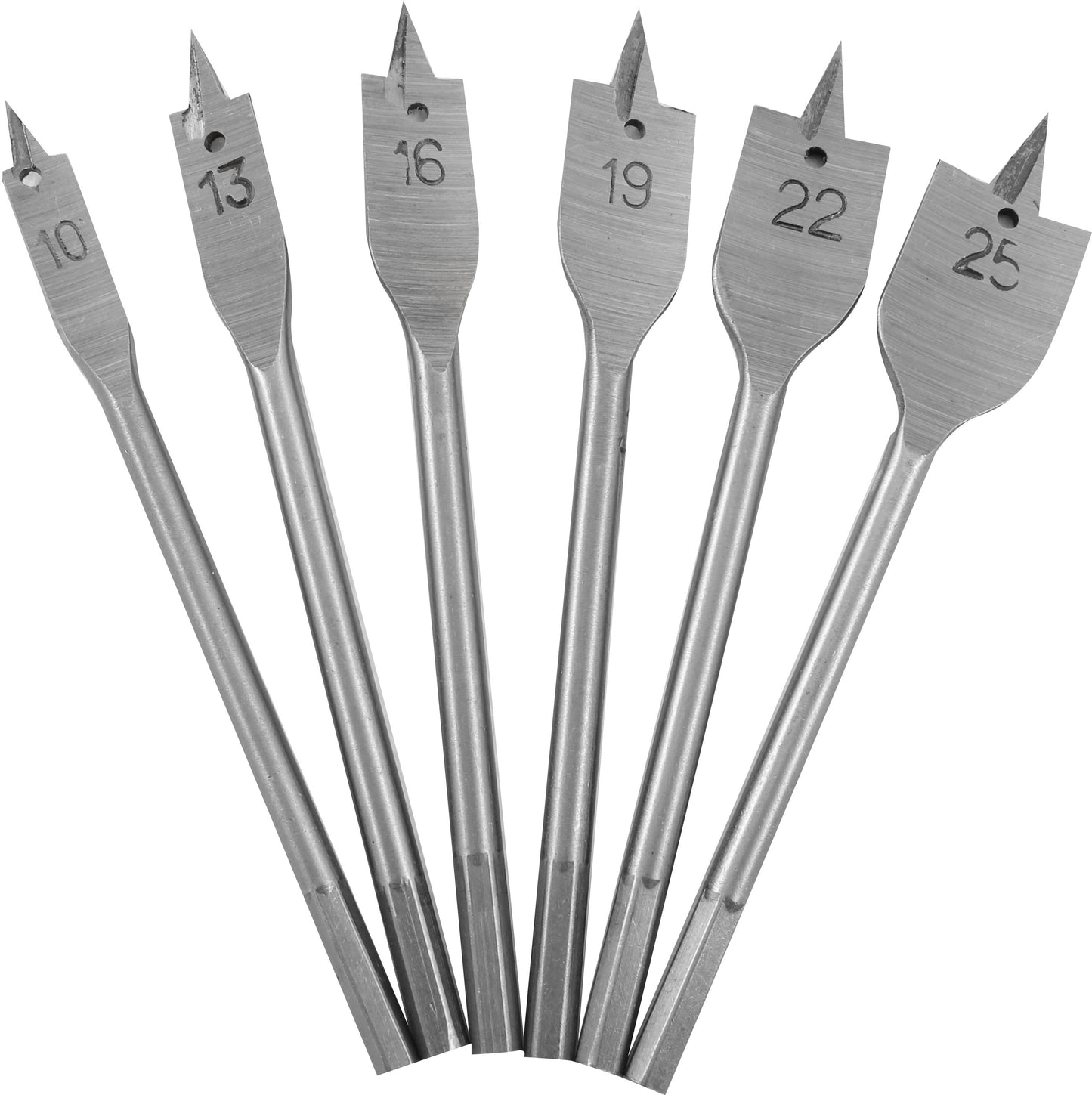 DEKTON FLAT WOOD DRILL BIT SET 6PC