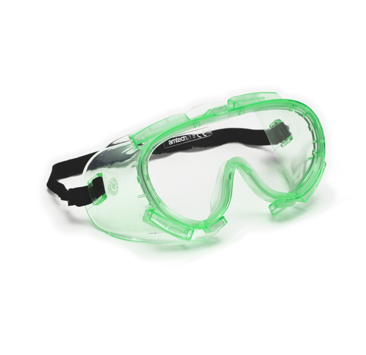 Clear safety goggles