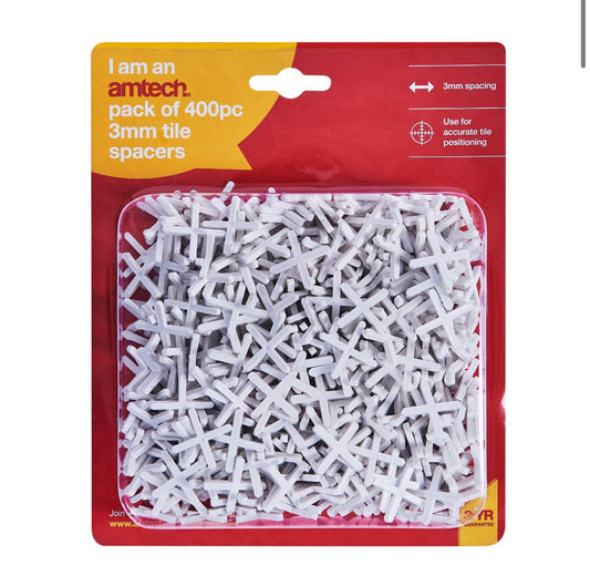 400 Piece 3mm tile spacer set