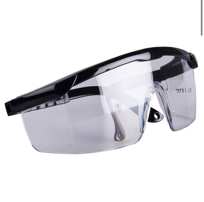 Safety glasses with clear lenses