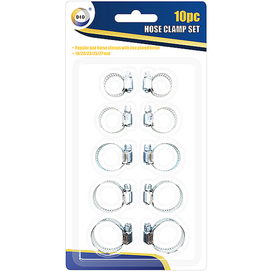 DID HOSE CLAMP SET ASSORTED SIZES 10PC