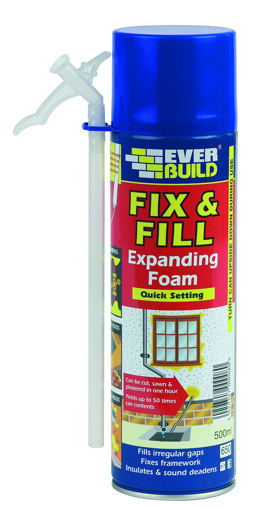 Everbuild Fix & Fill Expanding Foam 500/750ML