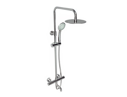 Plan Thermostatic Bar Shower with overhead drencher sliding handset and bath filler spout (SHO011PL)