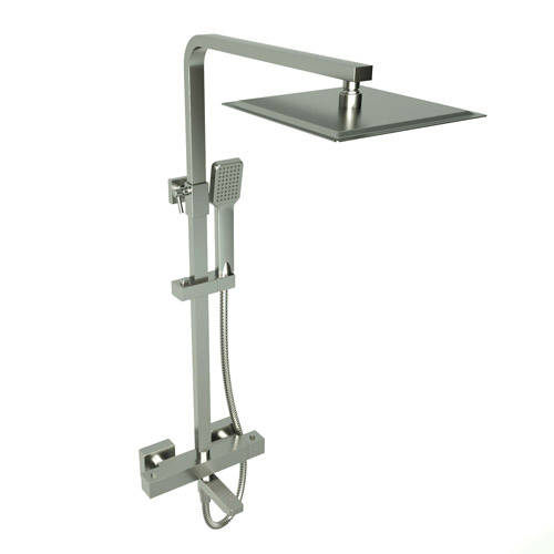 Pure Thermostatic Bar Shower with overhead drencher sliding handset and bath filler spout (SHO031PU)