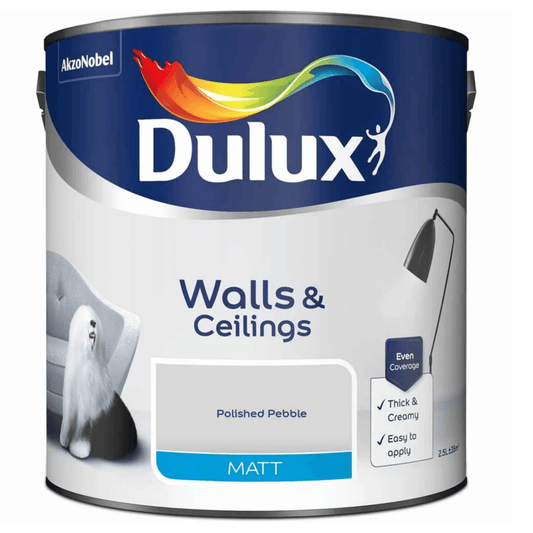 Dulux Matt Emulsion Paint - Polished Pebble - 2.5L