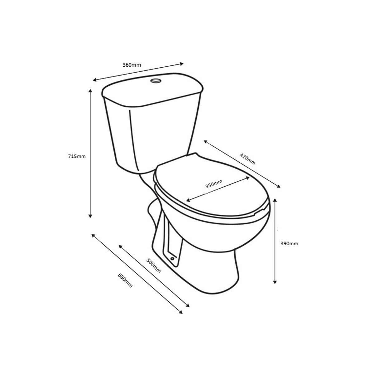 Complete Toilet in a Box with Pan, Cistern, Fittings and Seat